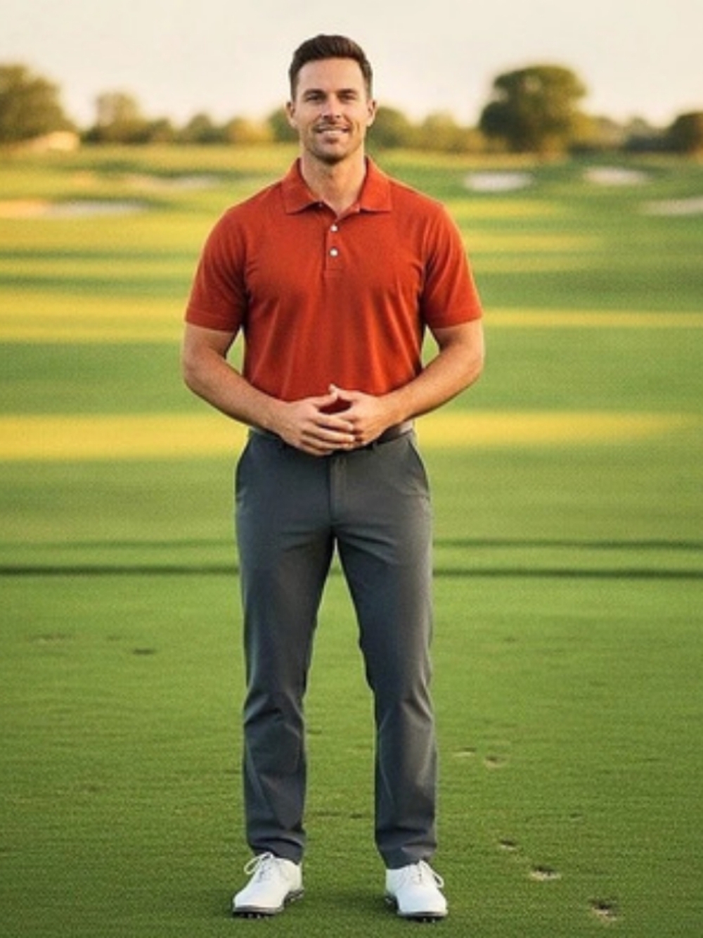 Perry Ellis America Men's Red Polo Like New
